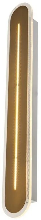 Aplica LED de perete baie metal alama satin IP44 Couper L-59cm