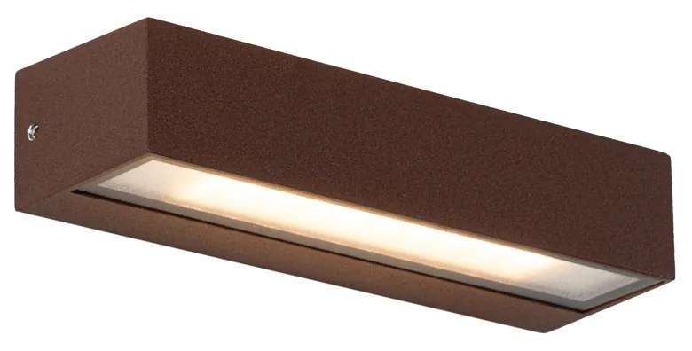 Lampă de perete industrială maro-ruginiu, inclusiv LED IP65 - Steph