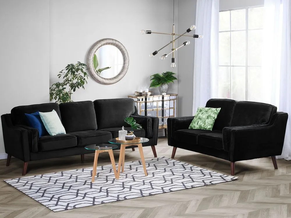 Canapea 3 locuri Lulea (negru) . 1008784