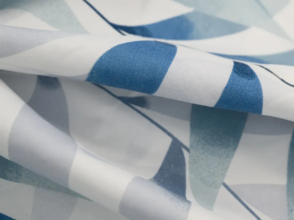 Lenjerie de pat din microfibra KOVENDI albastru-alb Dimensiune lenjerie de pat: 2 buc 70 x 90 cm | 200 x 220 cm