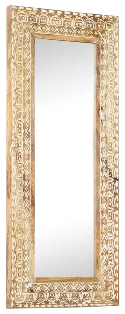 Oglinda sculptata manual, 110x50x2,6 cm, lemn masiv de mango 1, 110 x 50 x 2.6 cm