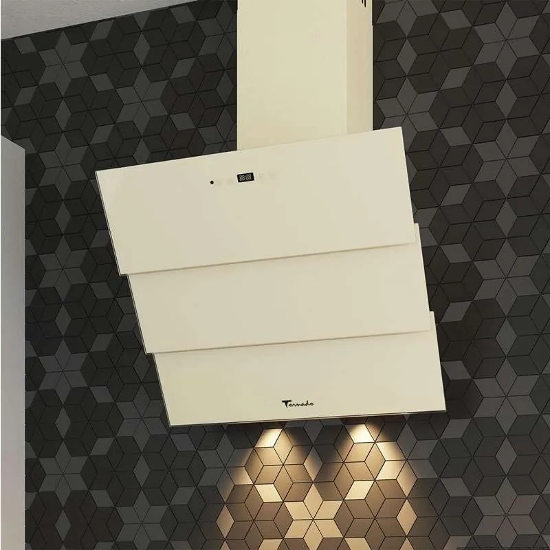 Hota Decorativa Tornado Megas 1200 (60) LED, clasa A, 1 motor Turbo, latime 60 cm, 4 viteze, absorbtie 1200 m3/ora, filtru anti-grasimi aluminiu 5