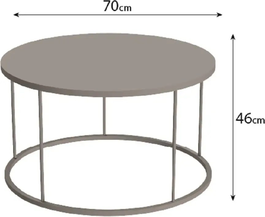 Masuta de cafea Vicenta Homs, seria 440, 25034, 70 cm