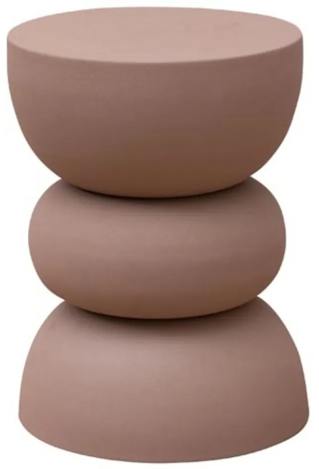 Masuta laterala, din metal, powder pink Forms