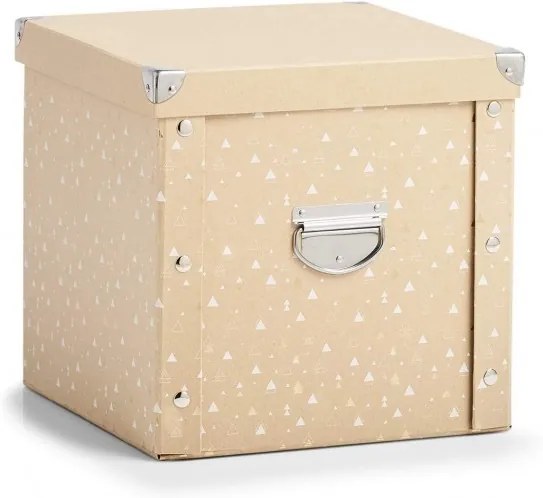 Cutie pentru depozitare globuri, din carton, Christmas Box Bej, L30xl30xH29 cm