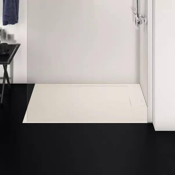 Cadita de dus dreptunghiulara Ideal Standard i.life Ultra Flat S nisipiu 120x80 cm
