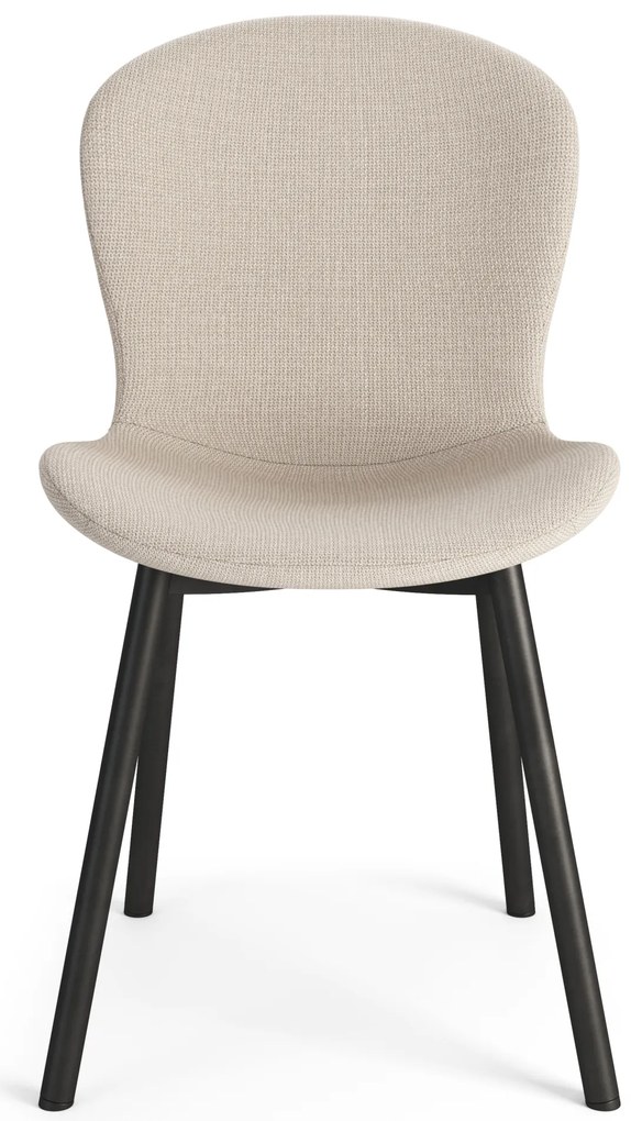MAZZONI EXPORT FIORA Bej (material Basel 24) - SCAUN MODERN TAPIȚAT PENTRU SALON/SUFRAGERIE LOFT