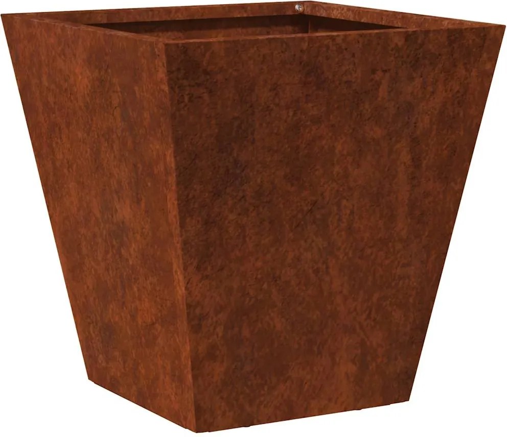 vidaXL Jardinier de grădină 30x30x30 cm Oțel rezistent la intemperii