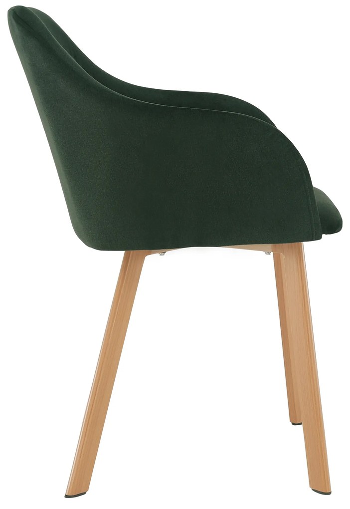 Zondo Scaun de sufragerie Talira (verde + fag). 809575