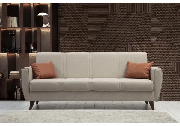 Canapea extensibilă KORFU, 3 locuri, bej