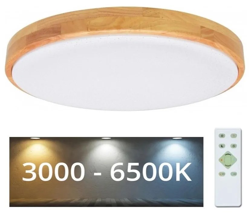 Plafonieră LED dimabilă PINE LED/60W/230V Brilagi + telecomandă