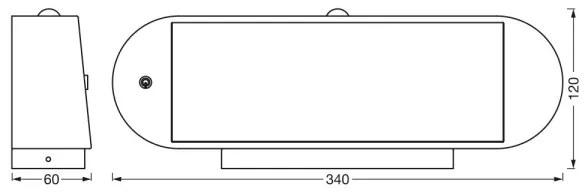 Ledvance ENDURA STYLE LED 6W 7,4V IP44 lampă solară de perete cu senzor