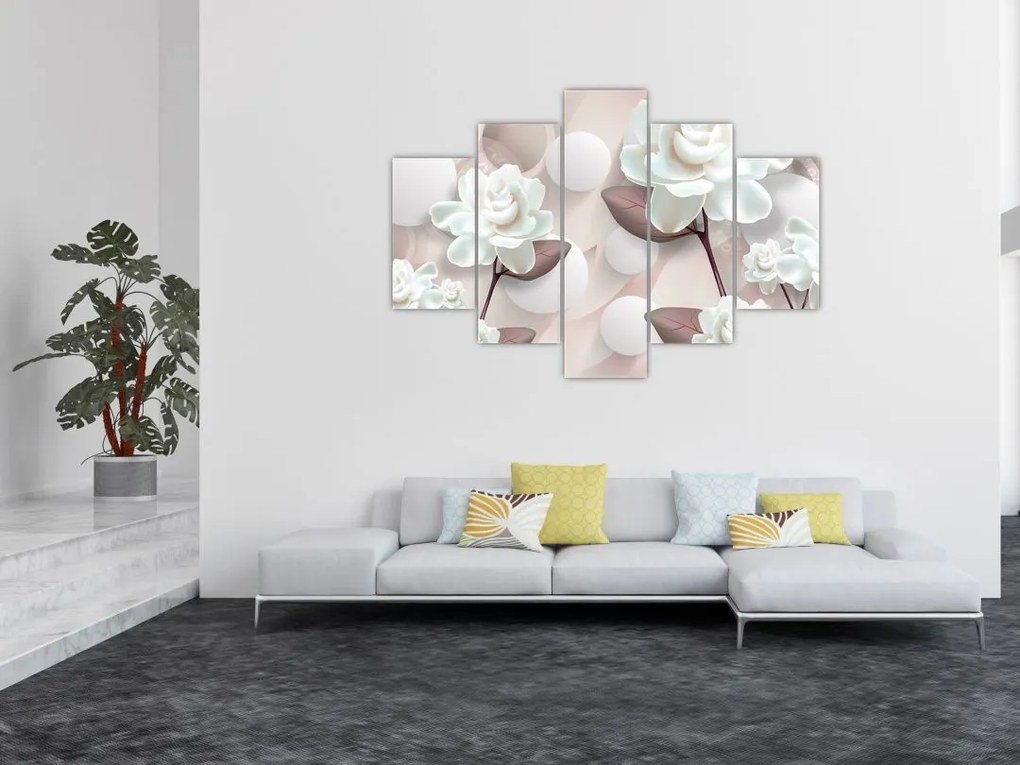 Tablou - Flori de trandafir (150x105 cm)