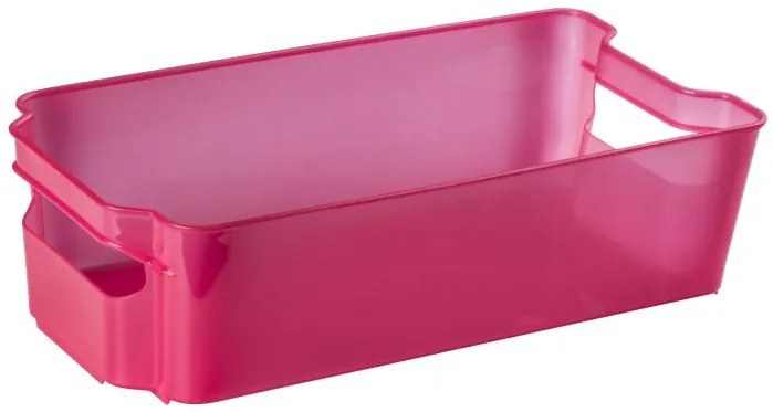 Cutie depozitare tip sertar pentru frigider, rosu transparent, Nati