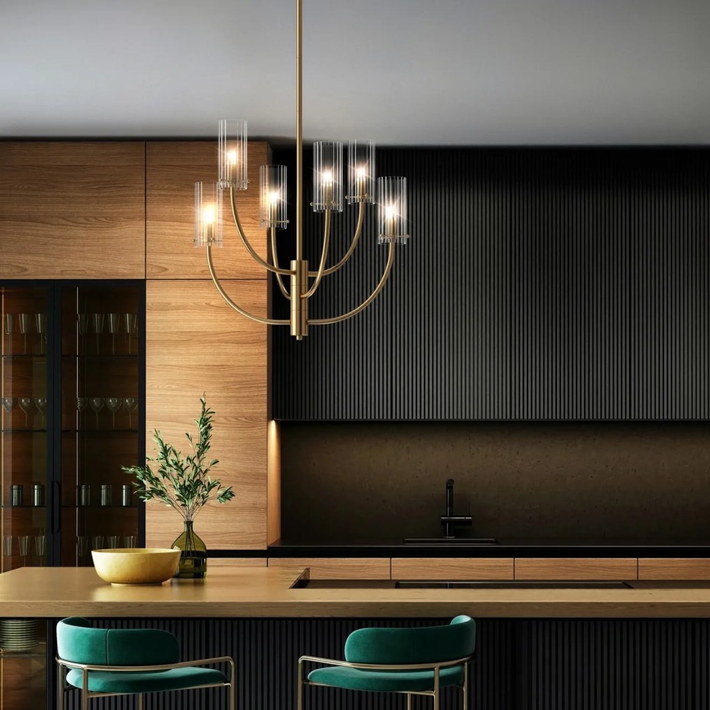 Lustra, Candelabru modern in stil retro Arco