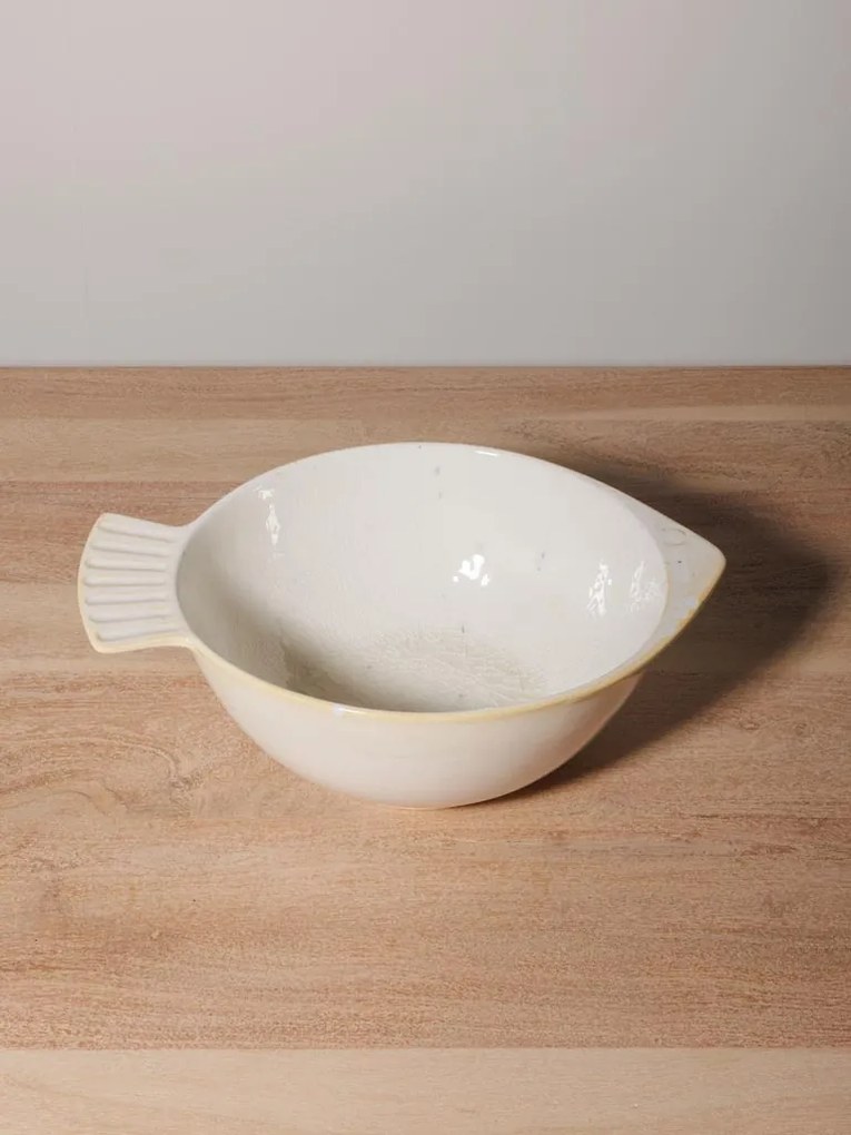 Bol alb din ceramica L27cm Varia
