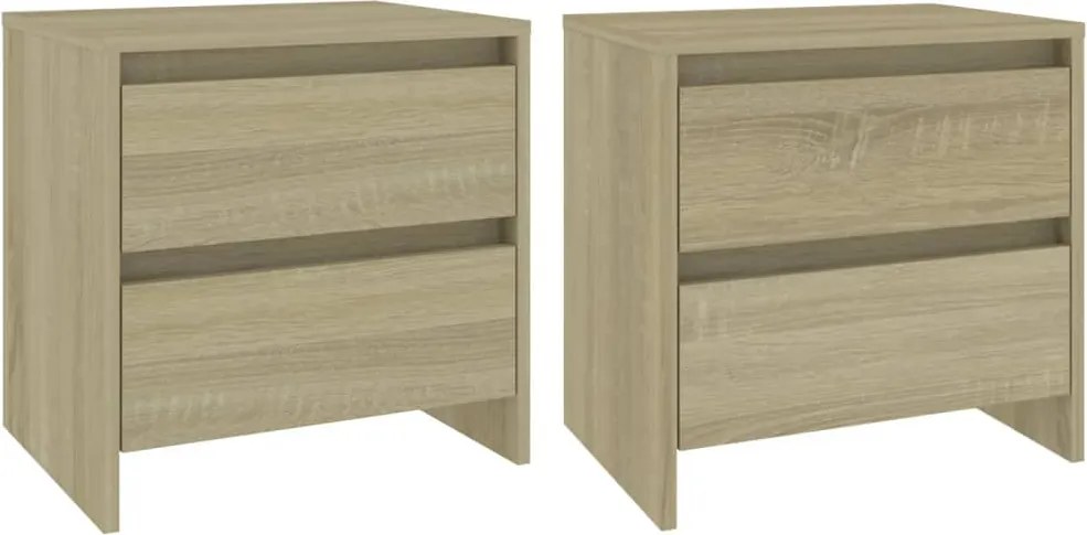 vidaXL Noptiere, 2 buc., stejar sonoma, 45x34,5x44,5 cm, PAL