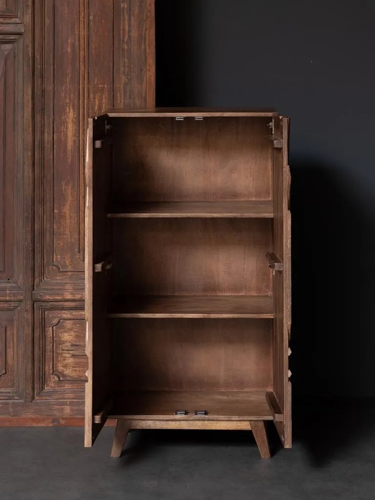 Set bufet si cabinet din lemn de mango Illusion