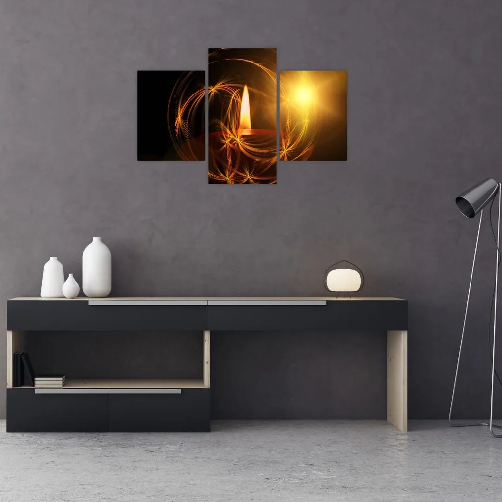 Tablou cu lumânare (90x60 cm)