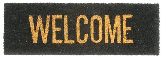 Doormat Welcome gold coir
