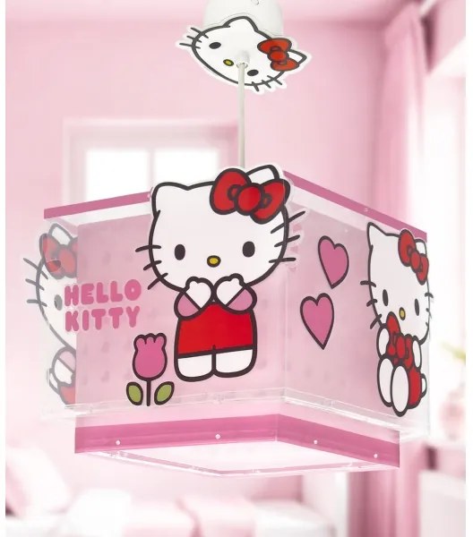 Lustră pentru copii HELLO KITTY Dalber 73262, 1xE27/15W/230V, roz