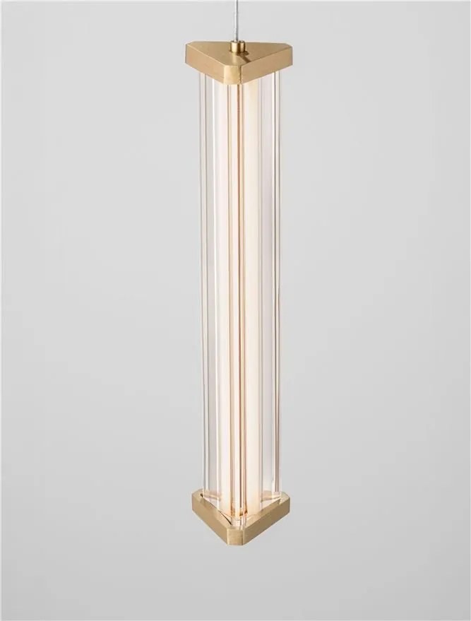 Lustra cu 3 pendule LED 2700K PHEME auriu periat