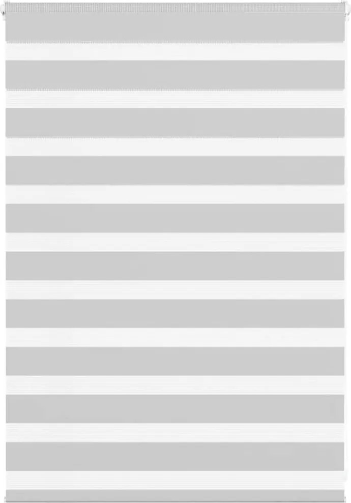 vidaXL Jaluzea tip zebra gri deschis lățime țesătură 90,9 cm poliester