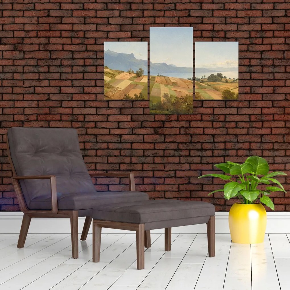 Tablou - Alexandre Calame, Swiss Landscape, reproducere (90x60 cm)