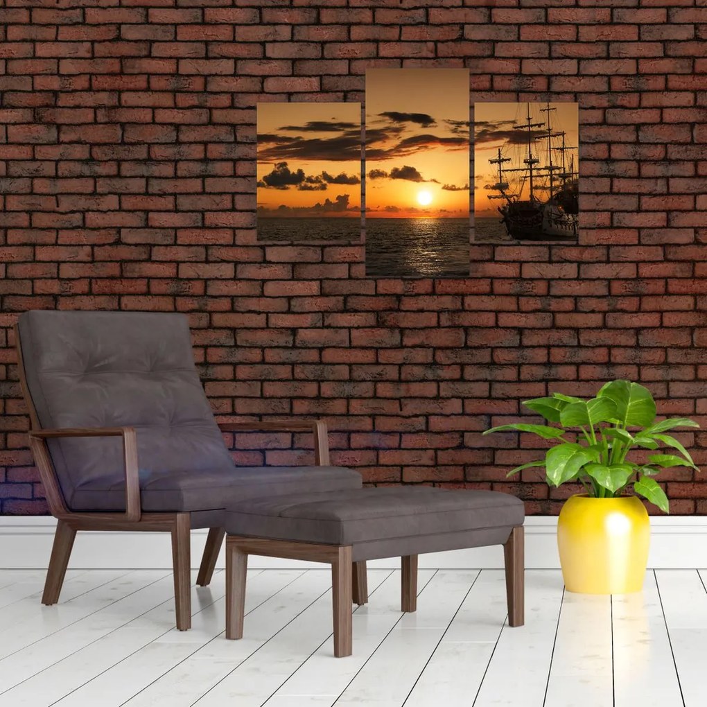 Tablou - Navă de pirați (90x60 cm)