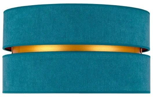 Plafonieră Duolla DUO 1xE27/40W/230V d. 40 cm turcoaz/auriu