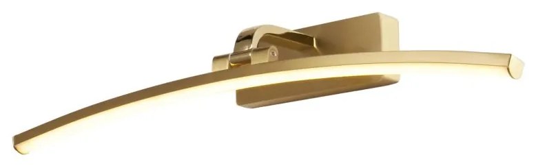 Aplica de perete LED pentru oglinda sau tablou Santorini alama, L-50cm