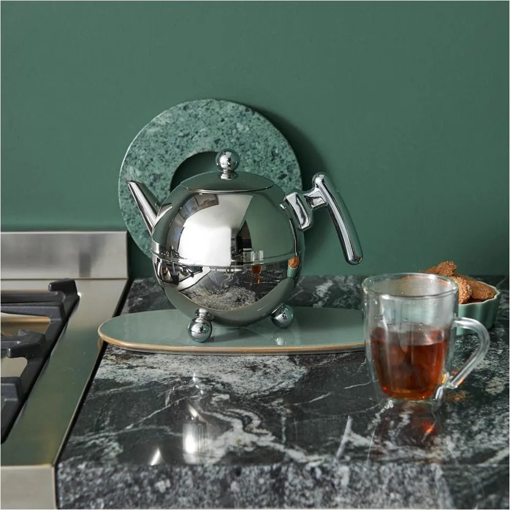 Ceainic argintiu din oțel inoxidabil 1,5 l Bella Ronde – Bredemeijer