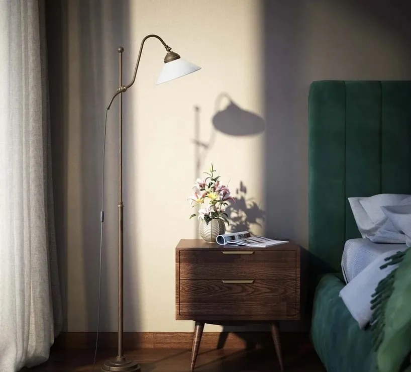 Lampadar din alama cu brat reglabil Sofia