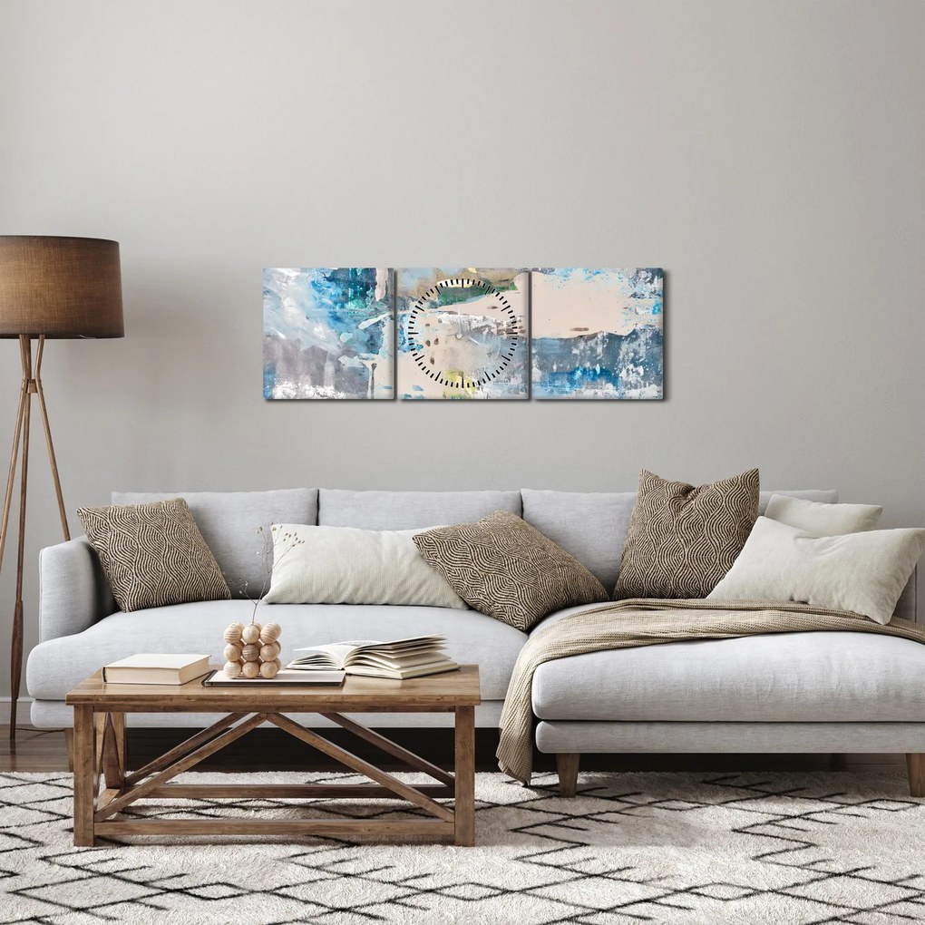 Tablou - Abstract (cu ceas) (90x30 cm)