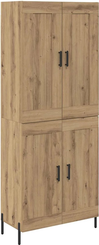 vidaXL Bufet 2 pcs Stejar Artizanal Lemn compozit