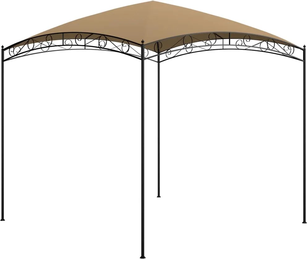 vidaXL Pavilion, gri taupe, 3x3x2,65 m, 180 g/m²