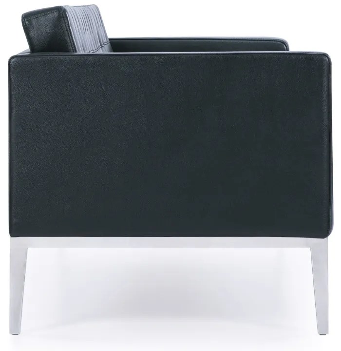 Canapea Bartolo, trei locuri, neagra