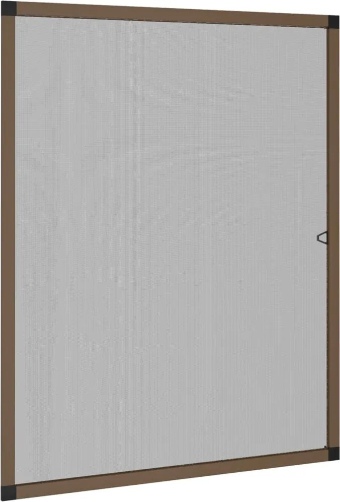 vidaXL Plasă insecte pentru ferestre, maro, 80x100 cm