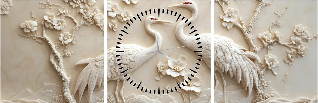 Tablou - Model Chinezesc (cu ceas) (90x30 cm)