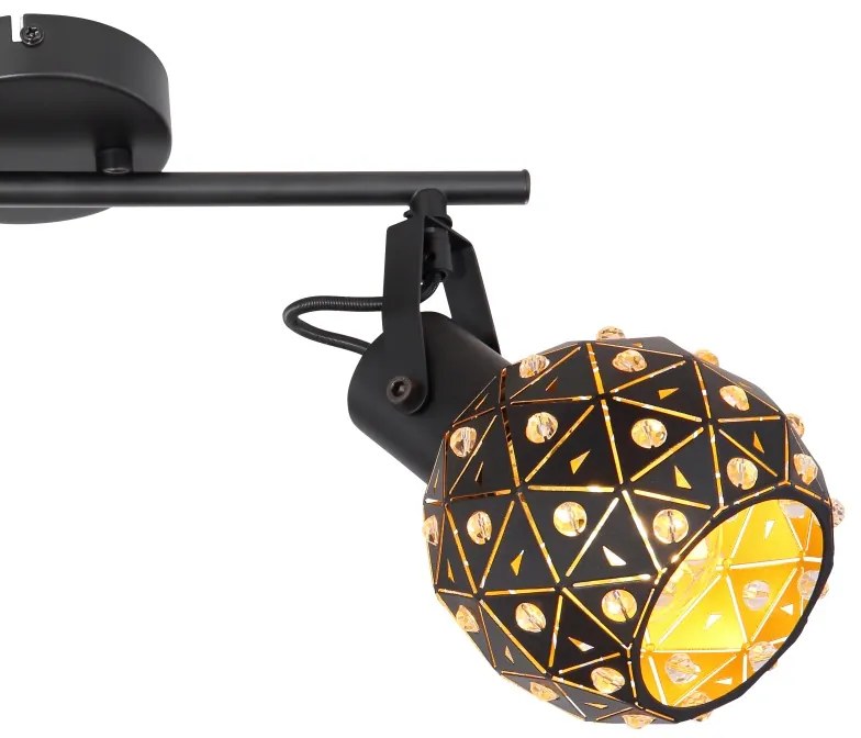 Spot Jodie 54029-2, 2xE14, negru, IP20, Globo Lighting