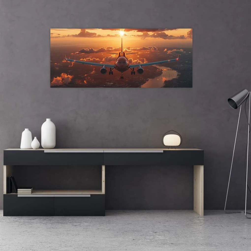 Tablou - Avion de transport (120x50 cm)