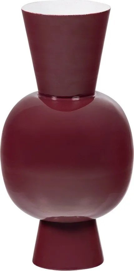 Vază burgundy din metal (înălțime 38 cm) Auri – WOOOD
