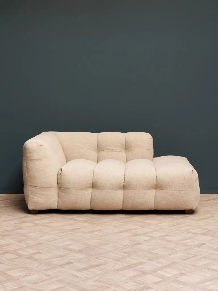 Sofa tip daybed din stofă, bej, 168×103×75 cm, " Médard"