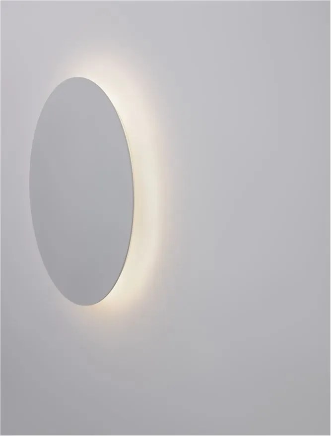Aplica LED de perete design ambiental CYRCLE 30cm alba