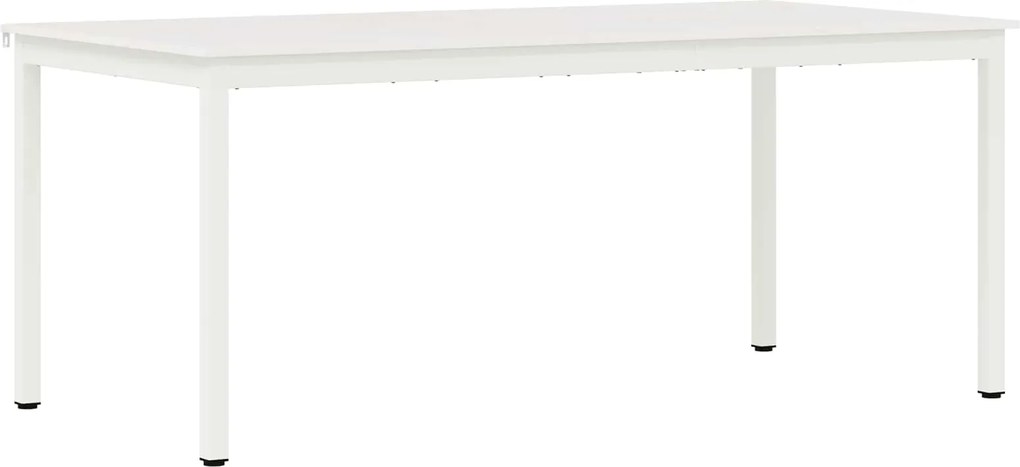 vidaXL Masă de dining Alb 180 x 90 x 75 cm Lemn de pin masiv