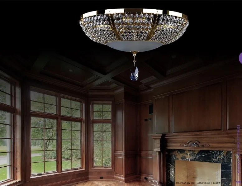 Plafoniera LUX Cristal Bohemia Exclusive PILAR DIA 600