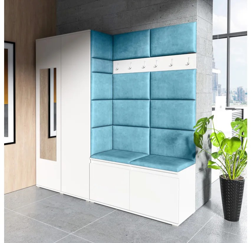 Expedo Set hol EUGENIO 8, 190x185x40, alb/trinity 15