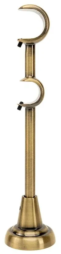 Galerie dubla bara simpla Odiseu 25/19 &#8211; auriu antic - 300 cm