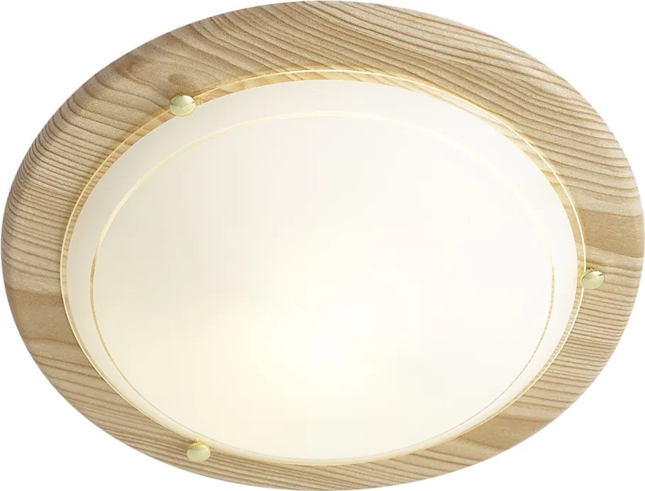 Plafonieră clasică naturală cu sticlă albă - Mesiac