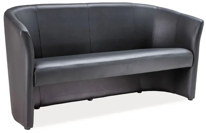 Canapea TM-3 piele ecologica negru/wenge EK14